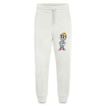 Techniker Cartoon Schraubenschlüssel Humor Mechaniker - Jogginghose - made by SPREAD - OFF WHITE - Vorne