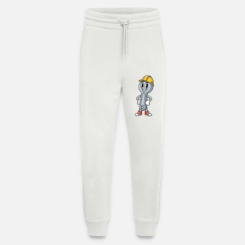 Techniker Cartoon Schraubenschlüssel Humor Mechaniker - Jogginghose - made by SPREAD - OFF WHITE