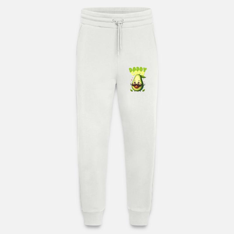 PapaCado - Pantalon de jogging bio décontracté fabriqué en UE - OFF WHITE