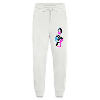 Musik Notenschlüssel Note Melodie Musiknote Sound - Jogginghose - made by SPREAD - OFF WHITE - Vorne