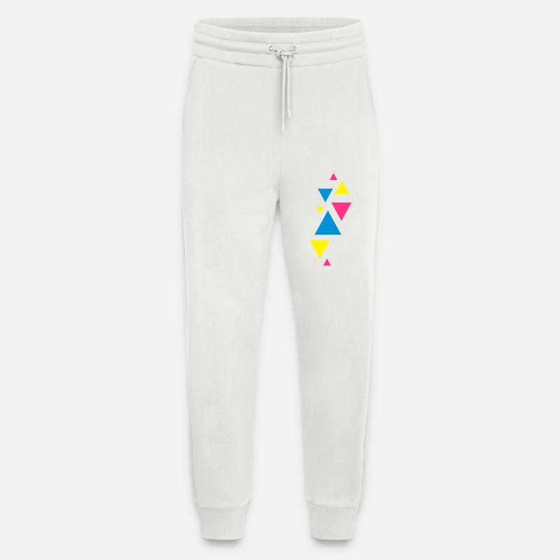 dreiecke design formen hipster - Jogginghose - made by SPREAD - OFF WHITE