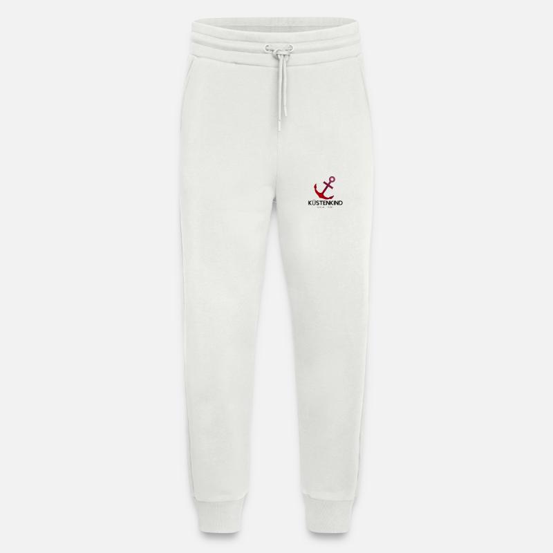 ANCRE D’ENFANT CÔTIÈRE - Pantalon de jogging bio décontracté fabriqué en UE - OFF WHITE