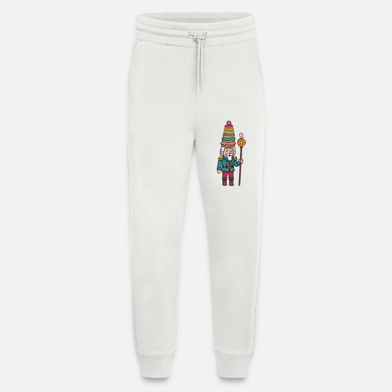 donut cracker nutcracker - Jogging Pants - made by SPREAD  - OFF WHITE