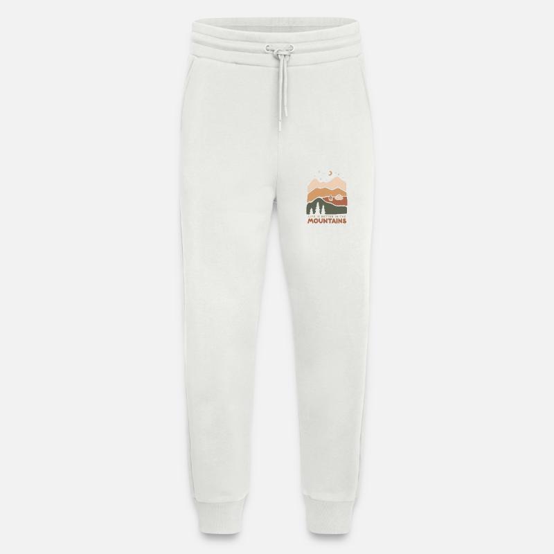 life is better in the mountains - Jogginghose - made by SPREAD - OFF WHITE