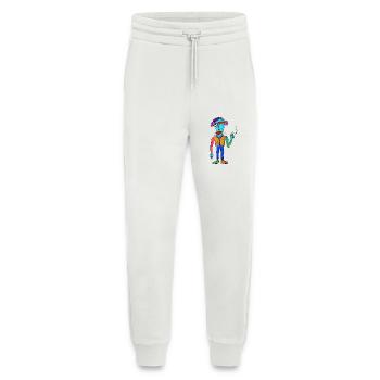 Colorful cubist creature with cigarette - Jogging Pants - made by SPREAD  - OFF WHITE - Front
