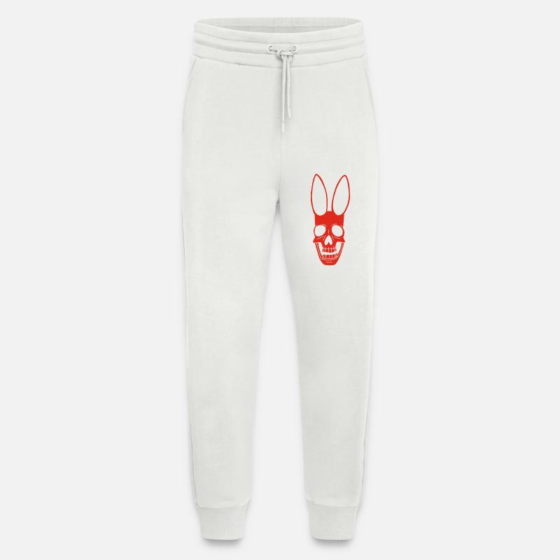 Red Rabbit Skull - Jogging Pants - made by SPREAD  - OFF WHITE