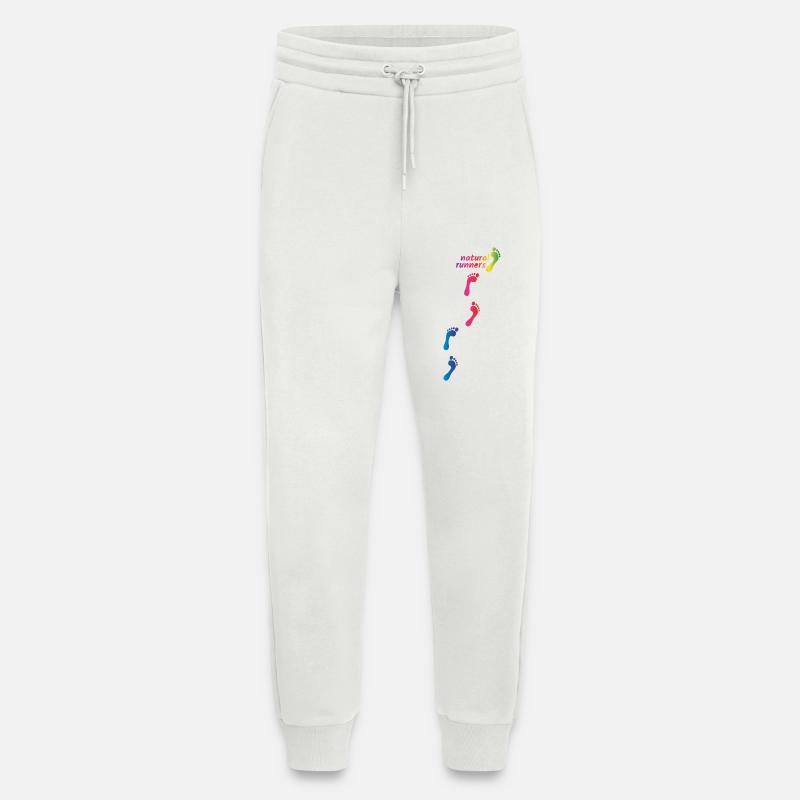 Rainbow Footprints - go barefoot through life - Jogging Pants - made by SPREAD  - OFF WHITE