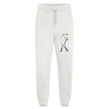 2541614 13004536 cheval de dressage - Pantalon de jogging bio décontracté fabriqué en UE - OFF WHITE - Devant