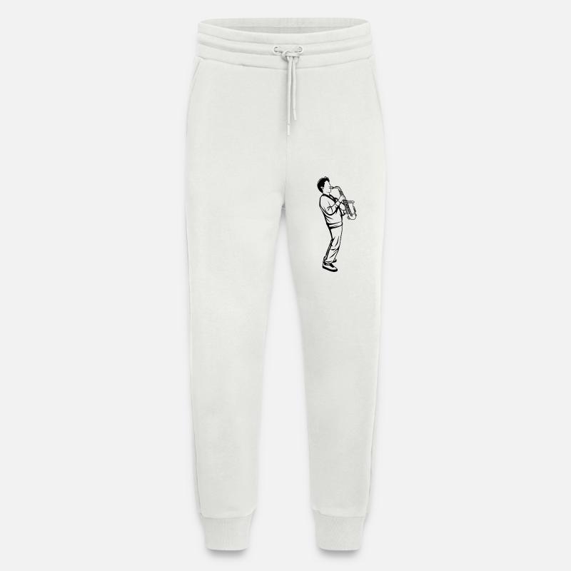 Saxophon Junge - Jogginghose - made by SPREAD - OFF WHITE