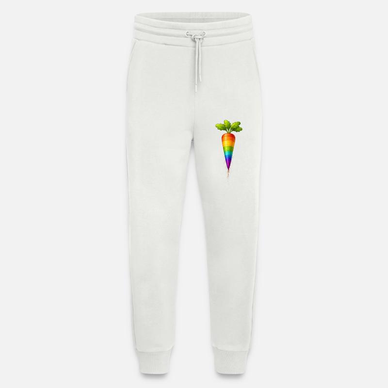 Regenbogen Karotte Buntes Gemüse Design - Jogginghose - made by SPREAD - OFF WHITE