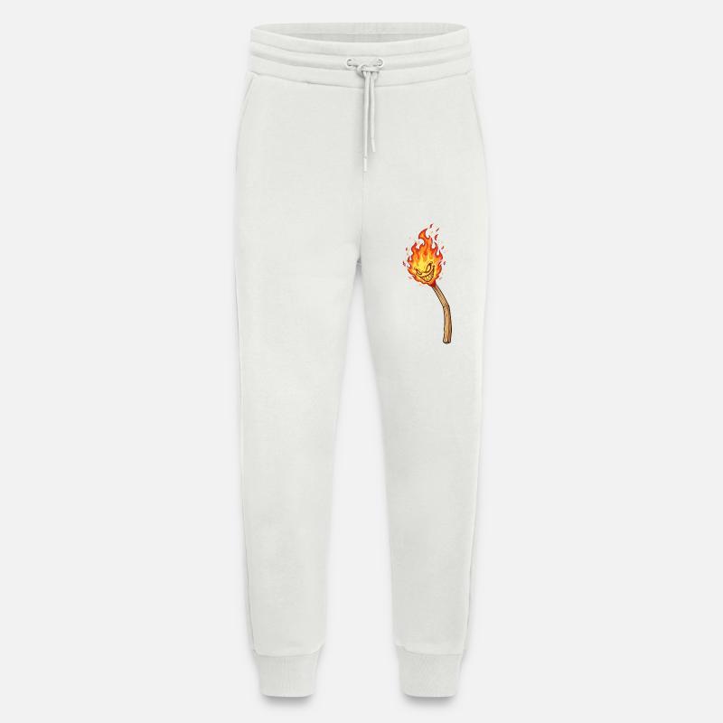 Lodernder Flammenkobold - Jogginghose - made by SPREAD - OFF WHITE