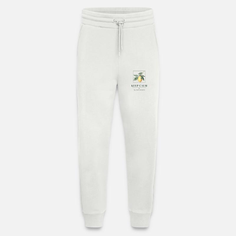 Keep Calm & Slow Down - Jogginghose - made by SPREAD - OFF WHITE
