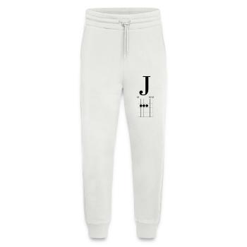 JESUS Chords, Chœur de musiciens chrétiens, Mission chrétienne - Pantalon de jogging bio décontracté fabriqué en UE - OFF WHITE - Devant