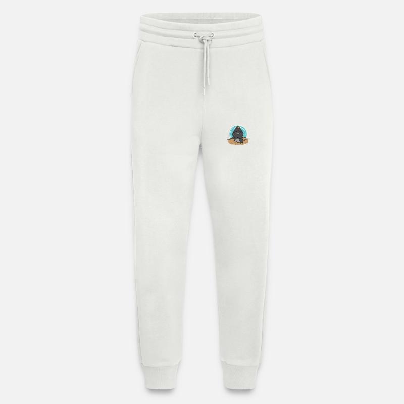 Mole rejoices animal mound - Jogging Pants - made by SPREAD  - OFF WHITE