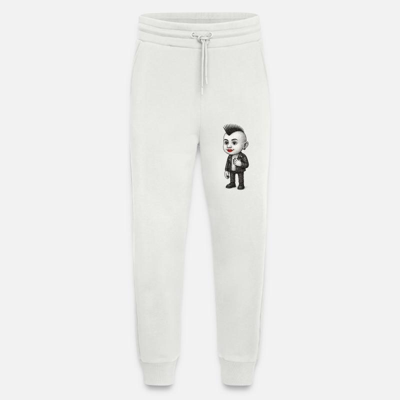 Punk Child - Pantalon de jogging bio décontracté fabriqué en UE - OFF WHITE