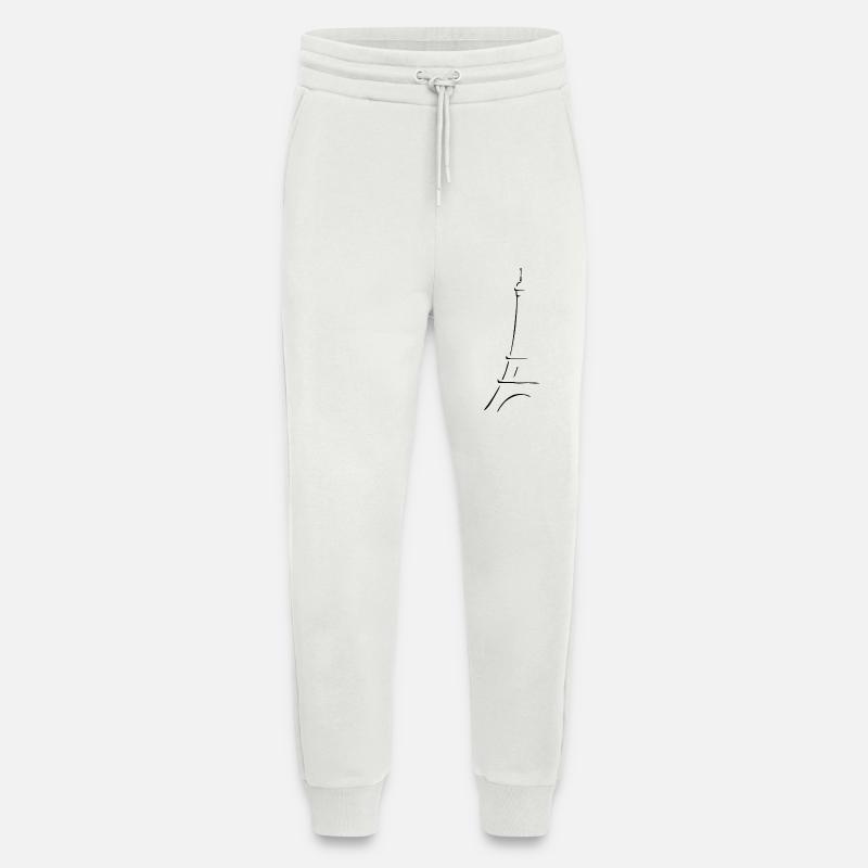 Eiffel Tower Paris - Jogging Pants - made by SPREAD  - OFF WHITE
