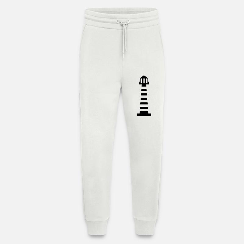 Leuchtturm | Nautik | Hafen | Lighthouse - Jogginghose - made by SPREAD - OFF WHITE