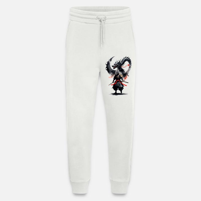 Samurai Krieger Schwarzer Drache - Jogginghose - made by SPREAD - OFF WHITE