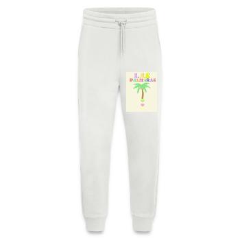 Pastel palm - Jogging Pants - made by SPREAD  - OFF WHITE - Front