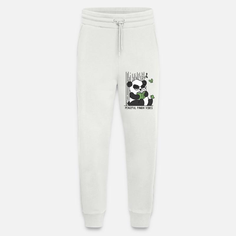 Peaceful Panda Vibes - Jogging Pants - made by SPREAD  - OFF WHITE