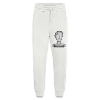 Mannequin dessiné - Pantalon de jogging bio décontracté fabriqué en UE - OFF WHITE - Devant