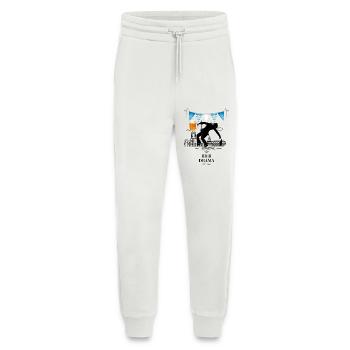 Drame de la bière ART - Pantalon de jogging bio décontracté fabriqué en UE - OFF WHITE - Devant