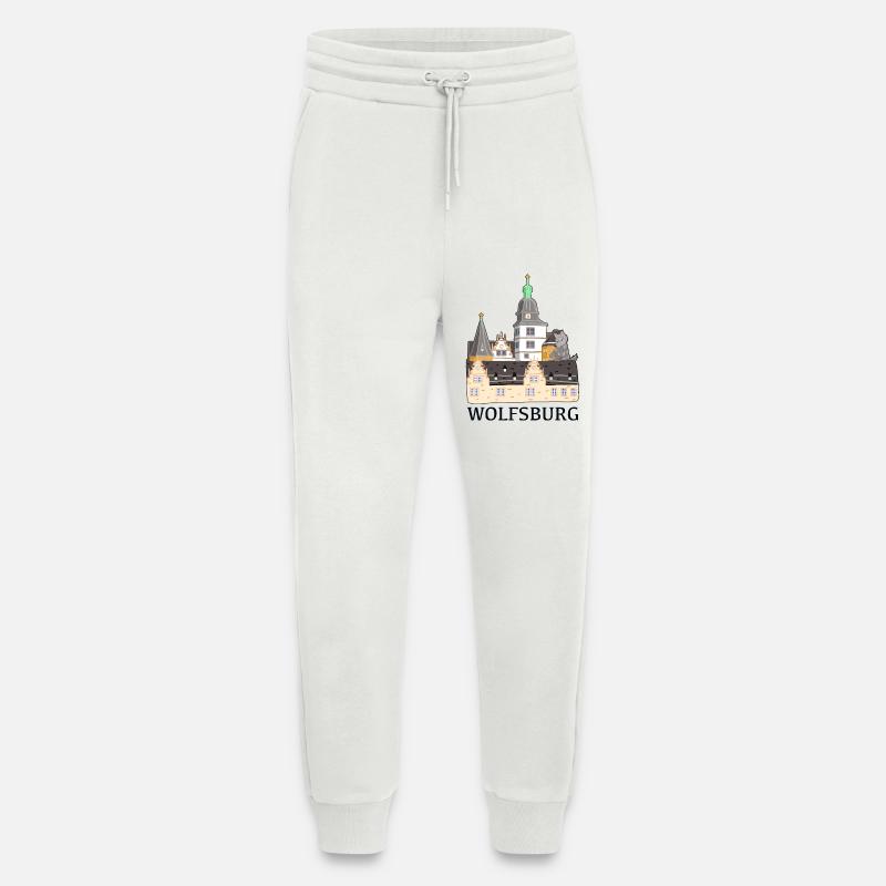 Wolfsburg, Castle - Jogging Pants - made by SPREAD  - OFF WHITE