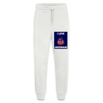 PRINTEMPS. JARDINAGE. RETRAITE. PRINTEMPS. JARDIN. - Pantalon de jogging bio décontracté fabriqué en UE - OFF WHITE - Devant