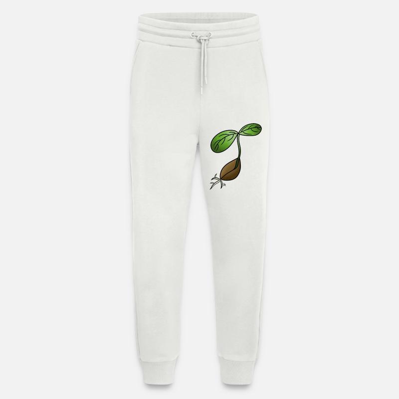 Germination! By Pousse2Bamboo ! - Jogging Pants - made by SPREAD  - OFF WHITE