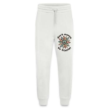 Mach dir keine Sorgen - Sei Hippie - Süßer Retro-Grunge-Frieden - Jogginghose - made by SPREAD - OFF WHITE - Vorne