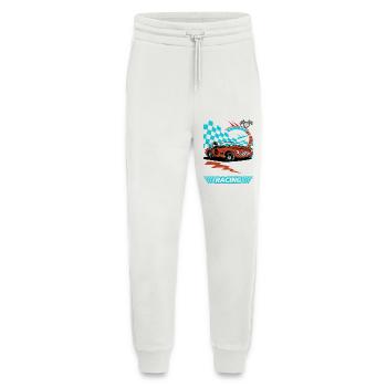 Oldtimer Rennwagen Flitzer Illustration - Jogginghose - made by SPREAD - OFF WHITE - Vorne
