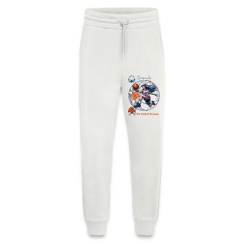 Dynamische Weibliche Basketball-Meisterin Illustration - Jogginghose - made by SPREAD - OFF WHITE - Vorne