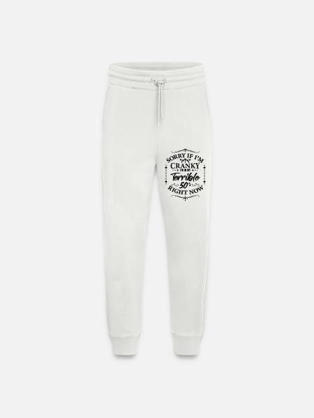 Terrible 50s - humor about menopause - Jogging Pants - made by SPREAD - OFF WHITE