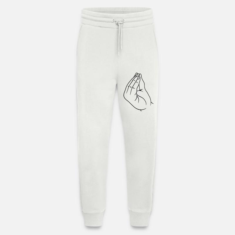 Italienische Handgeste - Jogginghose - made by SPREAD - OFF WHITE