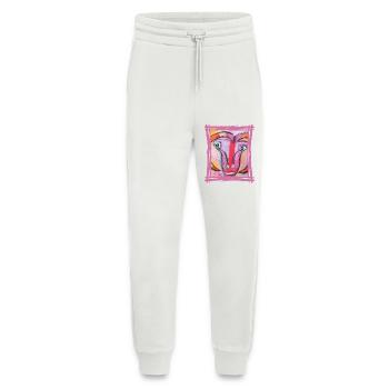 Widder Tierkreis - Farbenfrohe expressionistische Kunst - Jogginghose - made by SPREAD - OFF WHITE - Vorne