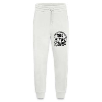 1956 septembre Original 68 Ans cadeau Anniversaire - Pantalon de jogging bio décontracté fabriqué en UE - OFF WHITE - Devant