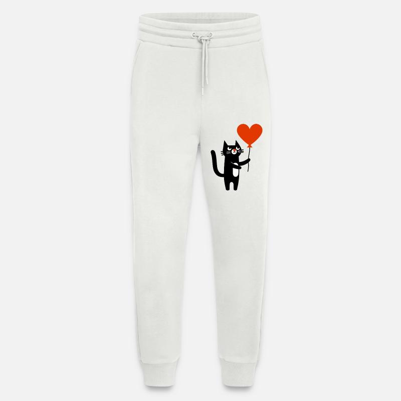 Die Katze und der Luftballon - Jogginghose - made by SPREAD - OFF WHITE