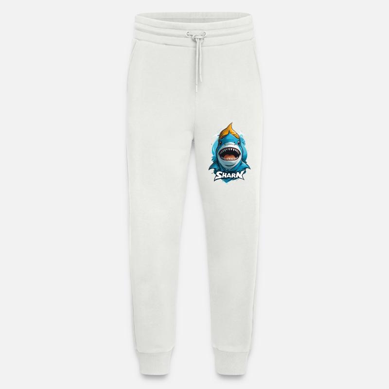 Shark - Jogging Pants - made by SPREAD  - OFF WHITE