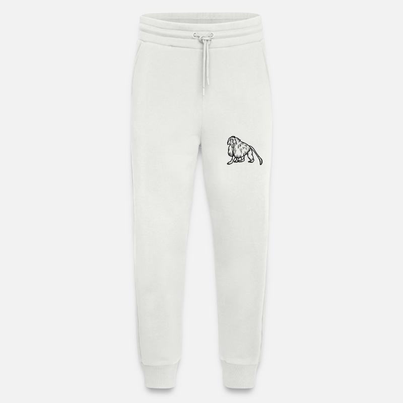 Gelada Monkey - Jogging Pants - made by SPREAD  - OFF WHITE