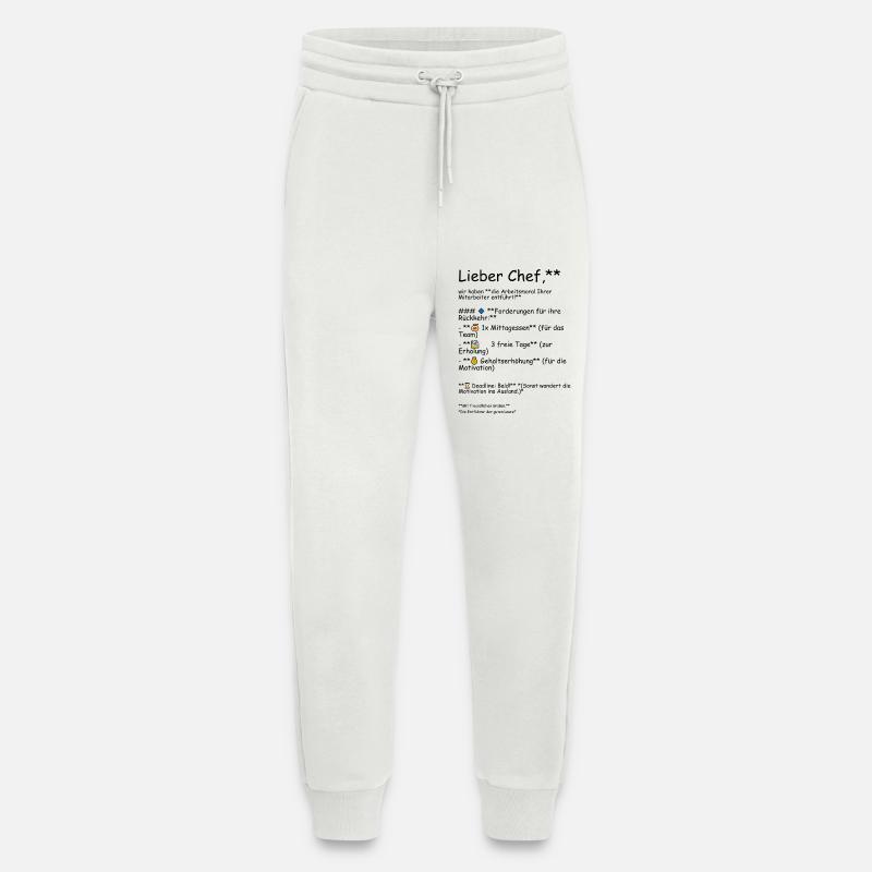 Work ethic - Jogging Pants - made by SPREAD  - OFF WHITE