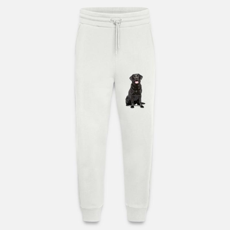 Schwarzer Labrador – Loyal, liebenswert & Charmant - Jogginghose - made by SPREAD - OFF WHITE
