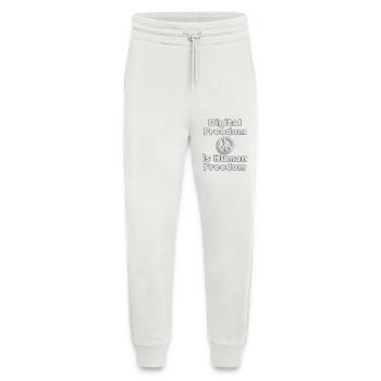 Digital Freedom & Human Rights Statement Wear - Jogginghose - made by SPREAD - OFF WHITE - Vorne