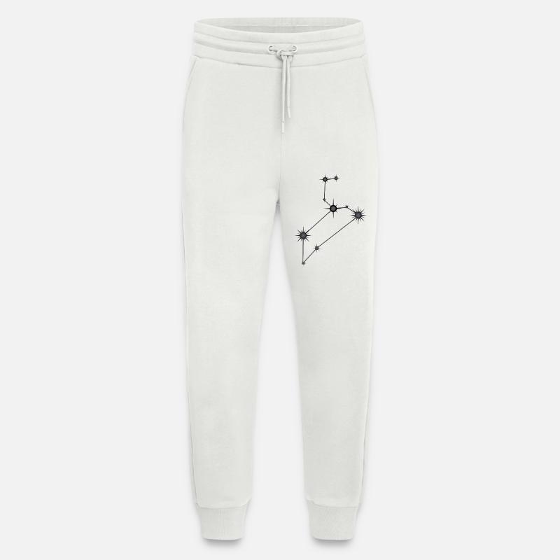 Löwe Sternbild Sternzeichen Schwarz & Grau - Jogginghose - made by SPREAD - OFF WHITE