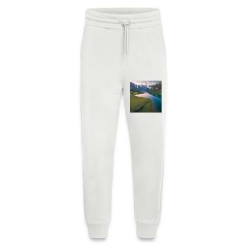 Natur Liebe Bergsee Landschaft - Jogginghose - made by SPREAD - OFF WHITE - Vorne