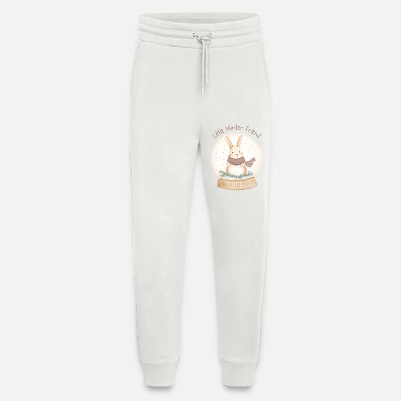 Snow Globe Bunny – Little Winter Friend - Jogginghose - made by SPREAD - OFF WHITE