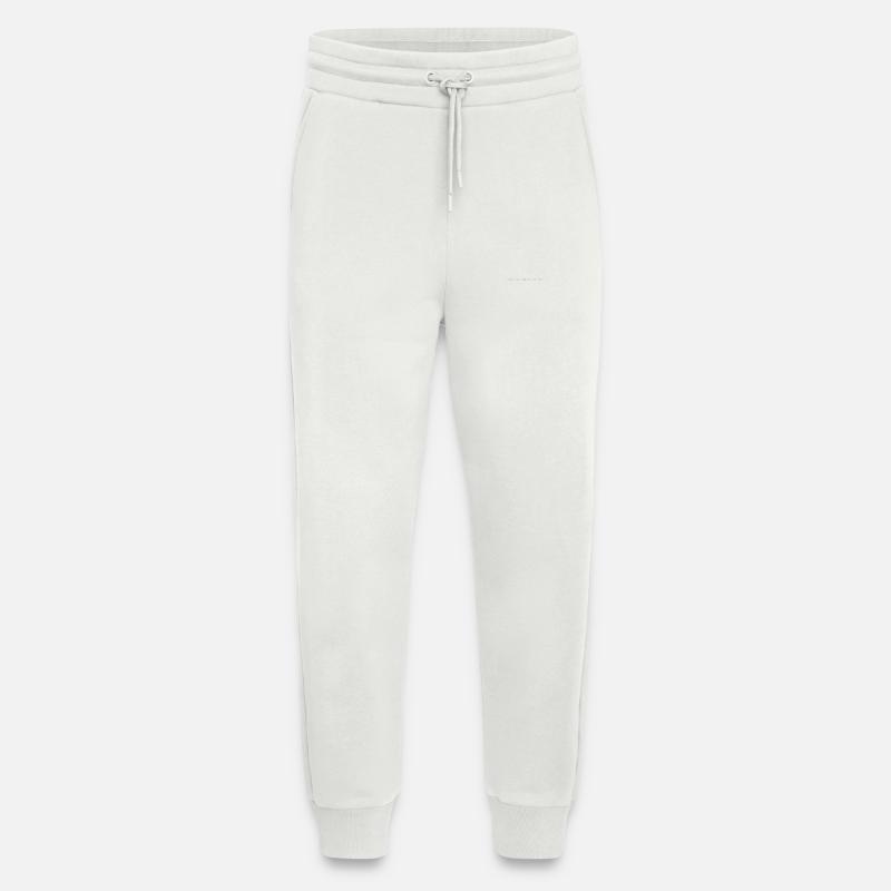 Dunkle Minimaltext-Typografie - Jogginghose - made by SPREAD - OFF WHITE