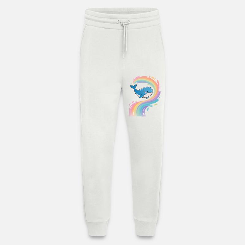 🐳 Rainbow Whale - Magical - Jogging Pants - made by SPREAD  - OFF WHITE