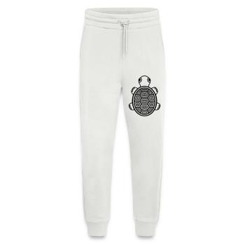 Bébé Tortue mignonne – Reptile comique pour le cœur - Pantalon de jogging bio décontracté fabriqué en UE - OFF WHITE - Devant