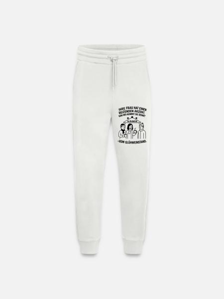 Sjov jule-sag-julemarked - Organic relaxed joggingbukser made in EU - OFF WHITE