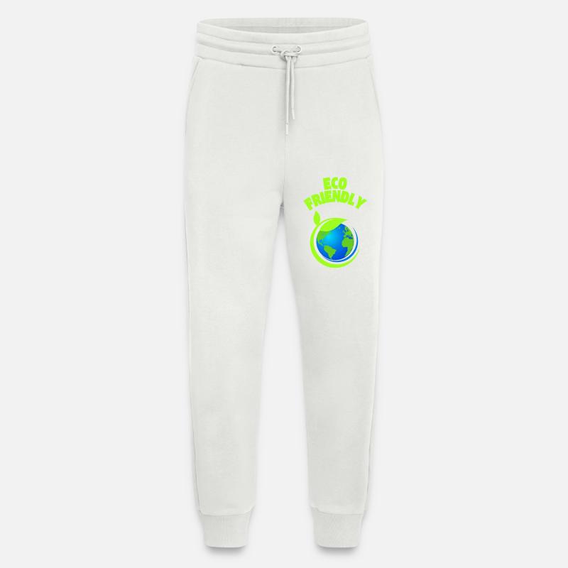 Eco Leaf Earth Grafik - Jogginghose - made by SPREAD - OFF WHITE